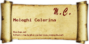 Meleghi Celerina névjegykártya